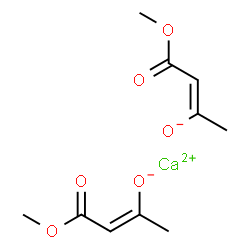 ChemSpider 2D Image | Calcium bis[(2Z)-4-methoxy-4-oxo-2-buten-2-olate] | C10H14CaO6