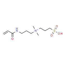 ChemSpider 2D Image | 3-(Acryloylamino)-N,N-dimethyl-N-(3-sulfopropyl)-1-propanaminium | C11H23N2O4S