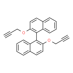ChemSpider 2D Image | 2,2'-Bis(2-propyn-1-yloxy)-1,1'-binaphthalene | C26H18O2