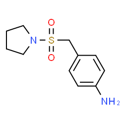 ChemSpider 2D Image | 4-[(1-Pyrrolidinylsulfonyl)methyl]aniline | C11H16N2O2S