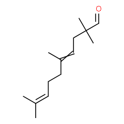 ChemSpider 2D Image | 2,2,5,9-Tetramethyl-4,8-decadienal | C14H24O