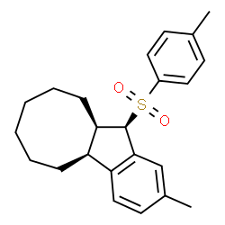 ChemSpider 2D Image | (4bS,10aR,11R)-2-Methyl-11-[(4-methylphenyl)sulfonyl]-5,6,7,8,9,10,10a,11-octahydro-4bH-cycloocta[a]indene | C23H28O2S