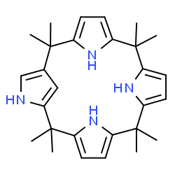ChemSpider 2D Image | 2,2,7,7,12,12,17,17-Octamethyl-4,21,22,23-tetraazapentacyclo[16.2.1.1~3,6~.1~8,11~.1~13,16~]tetracosa-1(20),3(24),5,8,10,13,15,18-octaene | C28H36N4