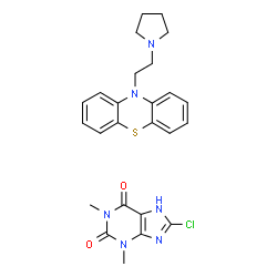ChemSpider 2D Image | PARATHIAZINE TEOCLATE | C25H27ClN6O2S