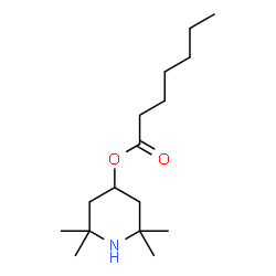 ChemSpider 2D Image | 2,2,6,6-Tetramethyl-4-piperidinyl heptanoate | C16H31NO2