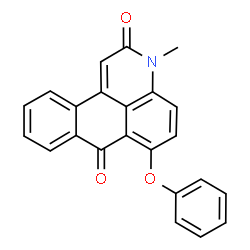 ChemSpider 2D Image | 3-Methyl-6-phenoxy-3H-naphtho[1,2,3-de]quinoline-2,7-dione | C23H15NO3