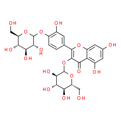 ChemSpider 2D Image | QUERCETIN-3,4'-DI-O-GLUCOSIDE | C27H30O17