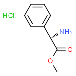 ChemSpider 2D Image | Aminophenylacetic acid methyl ester | C9H12ClNO2
