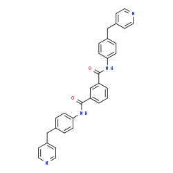 ChemSpider 2D Image | N,N'-Bis[4-(4-pyridinylmethyl)phenyl]isophthalamide | C32H26N4O2