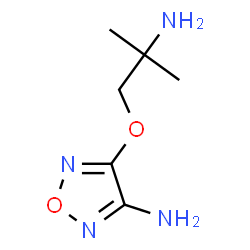 ChemSpider 2D Image | 4-(2-Amino-2-methylpropoxy)-1,2,5-oxadiazol-3-amine | C6H12N4O2