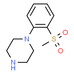 ChemSpider 2D Image | 1-[2-(Methylsulfonyl)phenyl]piperazine | C11H16N2O2S