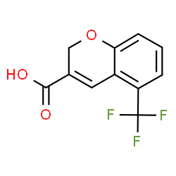 ChemSpider 2D Image | 5-(Trifluoromethyl)-2H-chromene-3-carboxylic acid | C11H7F3O3