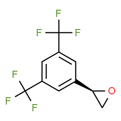 ChemSpider 2D Image | (2R)-2-[3,5-Bis(trifluoromethyl)phenyl]oxirane | C10H6F6O