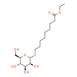 ChemSpider 2D Image | Ethyl 9-(alpha-D-mannopyranosyloxy)nonanoate | C17H32O8