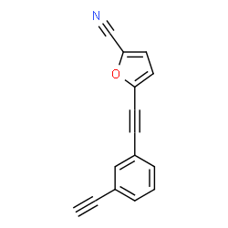 ChemSpider 2D Image | 5-[(3-Ethynylphenyl)ethynyl]-2-furonitrile | C15H7NO