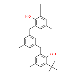 ChemSpider 2D Image | 2,2'-[(5-Methyl-1,3-phenylene)bis(methylene)]bis[4-methyl-6-(2-methyl-2-propanyl)phenol] | C31H40O2