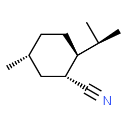 ChemSpider 2D Image | (1R,2S,5R)-2-Isopropyl-5-methylcyclohexanecarbonitrile | C11H19N