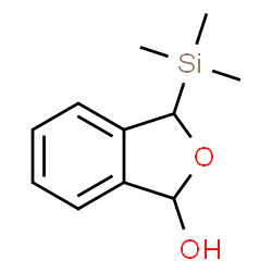 ChemSpider 2D Image | 3-(Trimethylsilyl)-1,3-dihydro-2-benzofuran-1-ol | C11H16O2Si