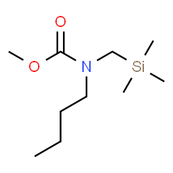 ChemSpider 2D Image | Methyl butyl[(trimethylsilyl)methyl]carbamate | C10H23NO2Si