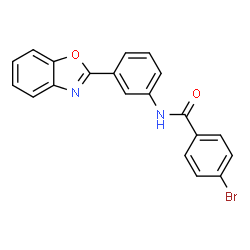 ChemSpider 2D Image | N-[3-(1,3-Benzoxazol-2-yl)phenyl]-4-bromobenzamide | C20H13BrN2O2