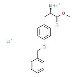 ChemSpider 2D Image | O-Benzyl-L-tyrosine methyl ester hydrochloride | C17H20ClNO3
