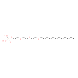 ChemSpider 2D Image | 2-{2-[2-(Dodecyloxy)ethoxy]ethoxy}ethyl dihydrogen phosphate | C18H39O7P