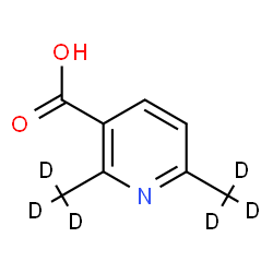 ChemSpider 2D Image | 2,6-Bis[(~2~H_3_)methyl]nicotinic acid | C8H3D6NO2