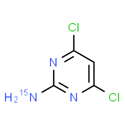 ChemSpider 2D Image | 4,6-Dichloro-2-pyrimidin(~15~N)amine | C4H3Cl2N215N
