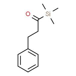 ChemSpider 2D Image | 3-Phenyl-1-(trimethylsilyl)-1-propanone | C12H18OSi