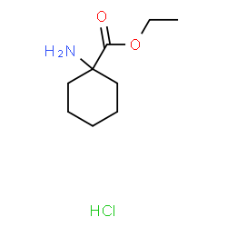 ChemSpider 2D Image | ethyl 1-aminocyclohexanecarboxylate hydrochloride | C9H18ClNO2