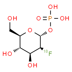 ChemSpider 2D Image | 2-Deoxy-2-(~18~F)fluoro-1-O-phosphono-alpha-D-glucopyranose | C6H1218FO8P