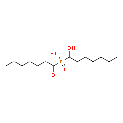 ChemSpider 2D Image | Bis(1-hydroxyheptyl)phosphinic acid | C14H31O4P
