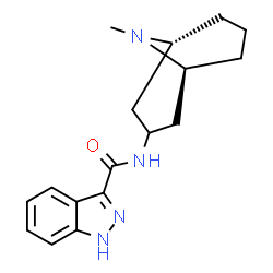 ChemSpider 2D Image | N-[(1R,5S)-9-Methyl-9-azabicyclo[3.3.1]non-3-yl]-1H-indazole-3-carboxamide | C17H22N4O