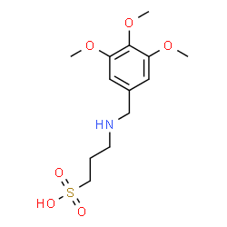 ChemSpider 2D Image | 3-[(3,4,5-Trimethoxybenzyl)amino]-1-propanesulfonic acid | C13H21NO6S