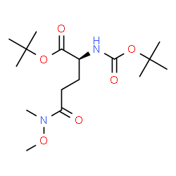 ChemSpider 2D Image | 2-Methyl-2-propanyl N-methoxy-N-methyl-N~2~-{[(2-methyl-2-propanyl)oxy]carbonyl}-L-glutaminate | C16H30N2O6