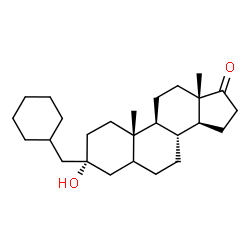 ChemSpider 2D Image | (3alpha)-3-(Cyclohexylmethyl)-3-hydroxyandrostan-17-one | C26H42O2
