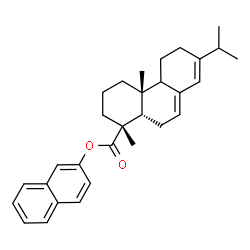 ChemSpider 2D Image | 2-Naphthyl (5beta,9xi)-abieta-7,13-dien-18-oate | C30H36O2