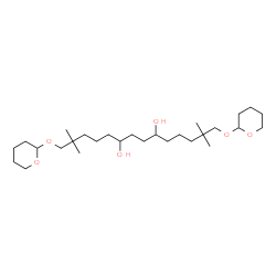 ChemSpider 2D Image | 2,2,13,13-Tetramethyl-1,14-bis(tetrahydro-2H-pyran-2-yloxy)-6,9-tetradecanediol | C28H54O6