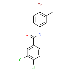 ChemSpider 2D Image | N-(4-Bromo-3-methylphenyl)-3,4-dichlorobenzamide | C14H10BrCl2NO