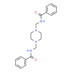 ChemSpider 2D Image | N,N'-[1,4-Piperazinediylbis(methylene)]dibenzamide | C20H24N4O2
