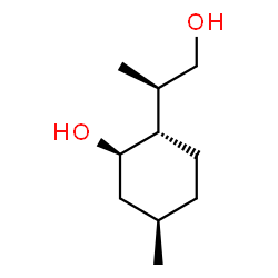 ChemSpider 2D Image | (1R,2S,5R)-2-[(2R)-1-Hydroxy-2-propanyl]-5-methylcyclohexanol | C10H20O2