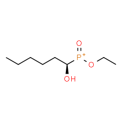 ChemSpider 2D Image | Ethoxy[(1R)-1-hydroxyhexyl]oxophosphonium | C8H18O3P