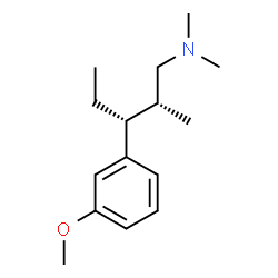 ChemSpider 2D Image | (2R,3R)-3-(3-Methoxyphenyl)-N,N,2-trimethyl-1-pentanamine | C15H25NO