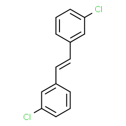 ChemSpider 2D Image | 1,1'-[(E)-1,2-Ethenediyl]bis(3-chlorobenzene) | C14H10Cl2