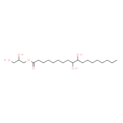 ChemSpider 2D Image | 2,3-Dihydroxypropyl 9,10-dihydroxyoctadecanoate | C21H42O6