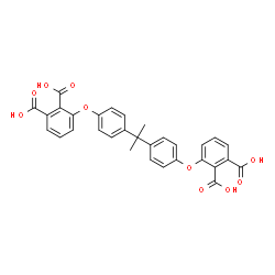 ChemSpider 2D Image | 3,3'-[2,2-Propanediylbis(4,1-phenyleneoxy)]diphthalic acid | C31H24O10