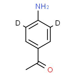 ChemSpider 2D Image | 1-[4-Amino(3,5-~2~H_2_)phenyl]ethanone | C8H7D2NO