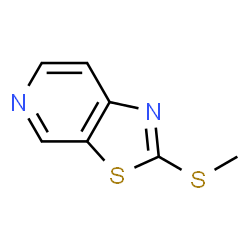 ChemSpider 2D Image | 2-(Methylsulfanyl)[1,3]thiazolo[5,4-c]pyridine | C7H6N2S2