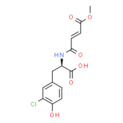 ChemSpider 2D Image | 3-Chloro-N-[(2E)-4-methoxy-4-oxo-2-butenoyl]-D-tyrosine | C14H14ClNO6