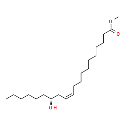 ChemSpider 2D Image | Methyl (11Z,14R)-14-hydroxy-11-icosenoate | C21H40O3